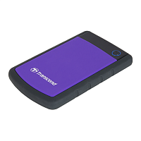 Transcend TS2TSJ25H3P USB3.0 2TB StoreJet 2.5' H Series Purple (Fully rubber cover, One touch backup)