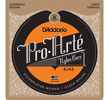 D'ADDARIO EJ43 PRO-ARTE NYLON, LIGHT TENSION струны для классической гитары, легкое натяжение